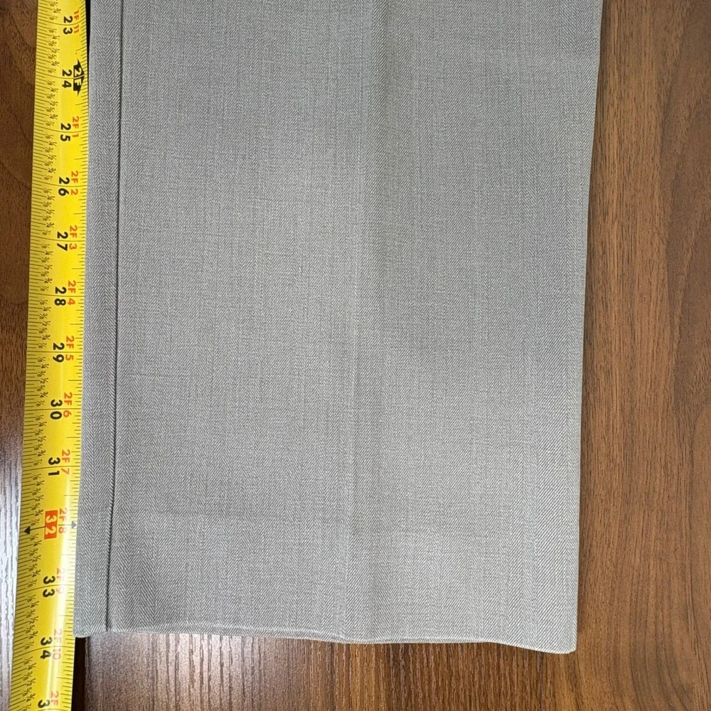 Tommy Bahama Mens Gray Silk Blend Pleated Dress‎ Pants 35x34 Floral Lined
